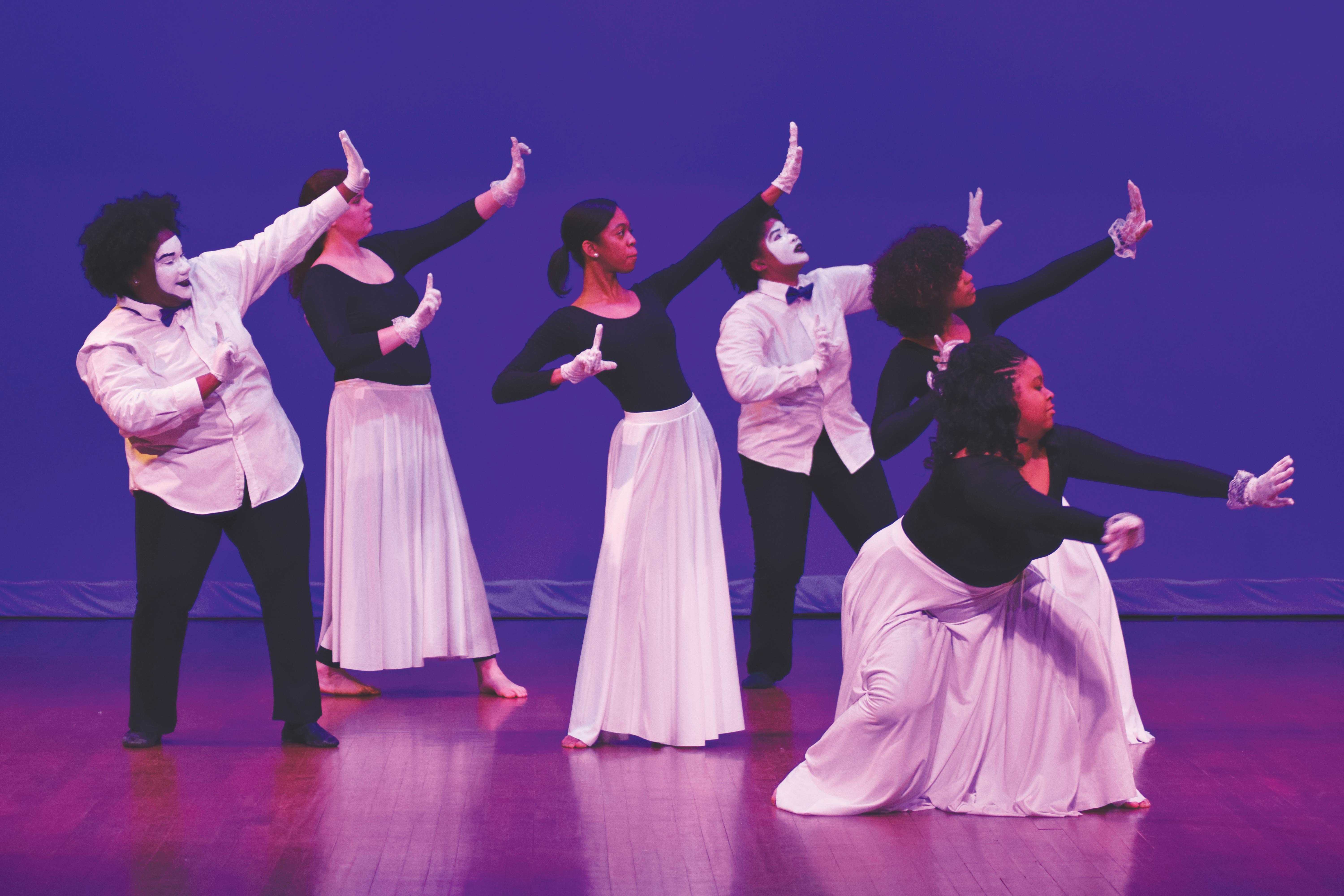 Praise in Motion Dance Ministry performs to celebrate contributions Martin Luther King Jr. made to the Civil Rights movement.