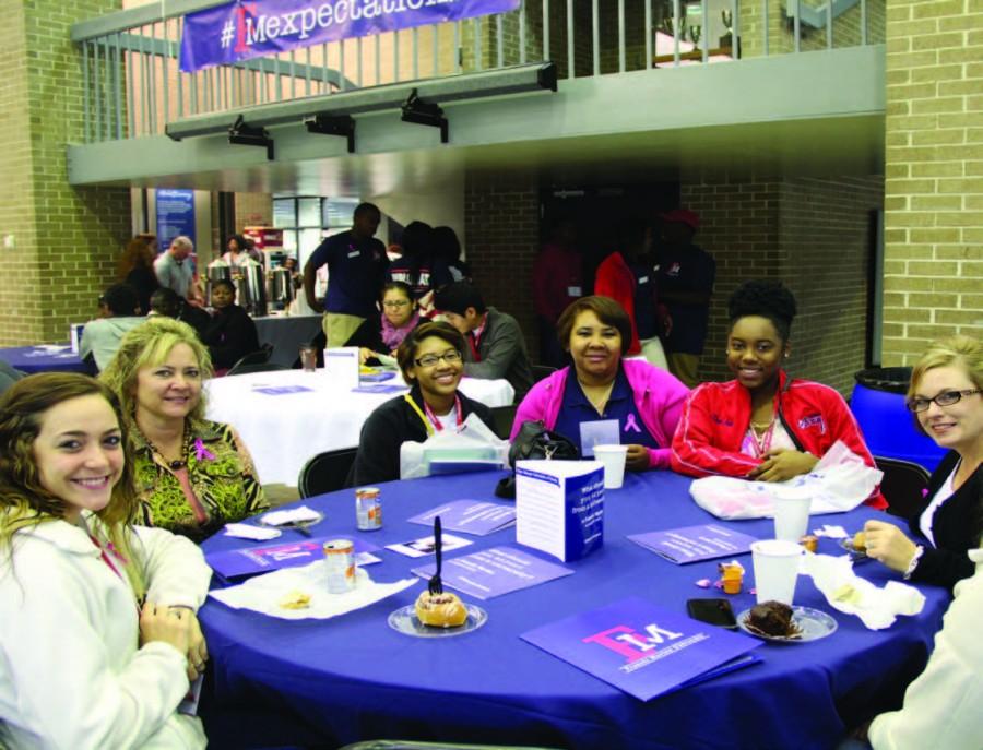 Prospective students and their families shared breakfast while socializing and learning about programs offered by the university.