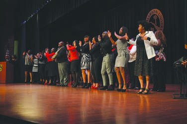 Young, Gifted and Blessed Gospel Choir sings at “A Celebration Through the Arts.