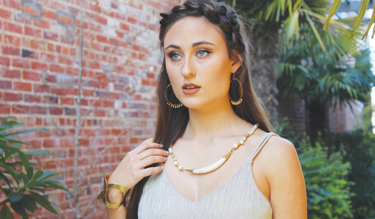 FMU senior Shaina Bazen models for a local business and hopes to continue working in the fashion industry after college 