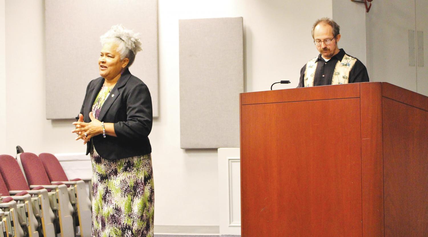 Departments partner to show film about women overcoming challenges in STEM fields during the Civil Rights era.