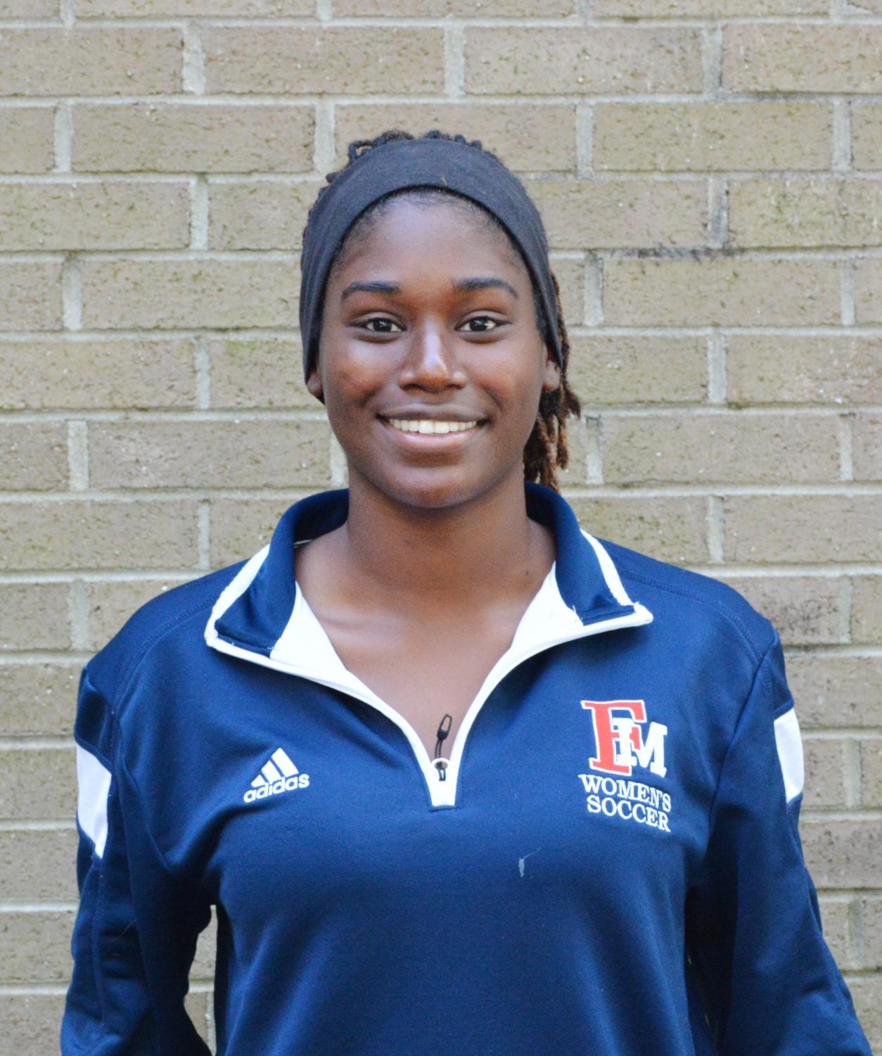 Janine Gordon finds time to balance school and soccer. When she's not on the field or studying, she likes to practice yoga.