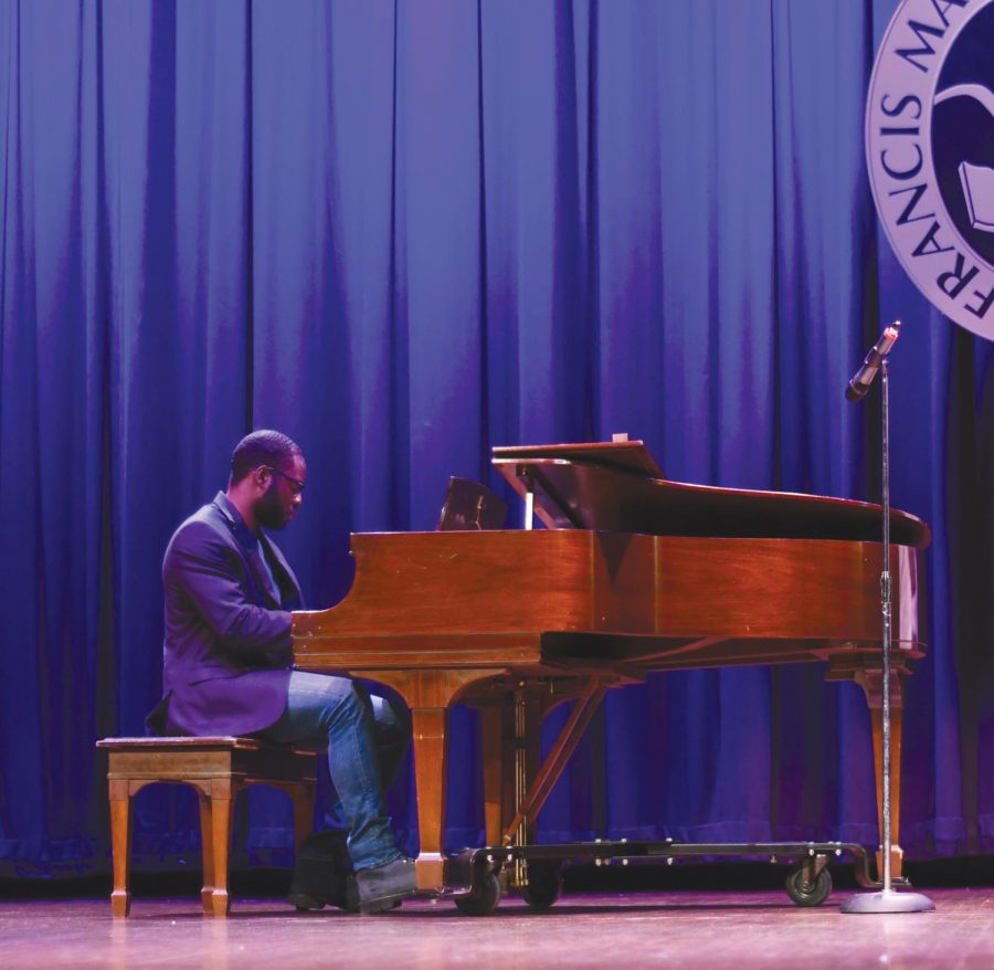Donzell Bailey received his spot in FMUs got talent when event directors heard him playing the piano. 