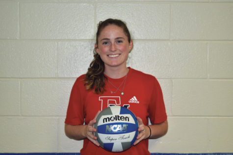 Alexis Albright, junior outside hitter, plans to help her team extend their season even further than last year.
