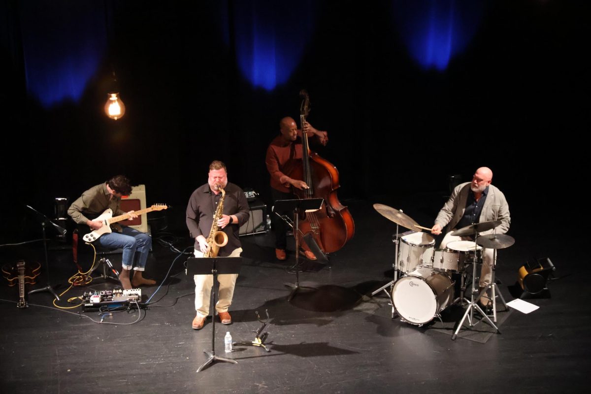 Assistant+professor+of+music+industry+Brian+Jones+performs+with+his+jazz+ensemble.